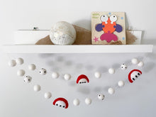 Load image into Gallery viewer, Back to School Garland. Pom Pom Garland. First day of School. Teacher Gifts. Apple Garland.