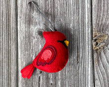 Load image into Gallery viewer, Felt Blue Jay. Felted Blue Jay Ornament. Felt CHRISTMAS ornament. Felted Christmas Decor