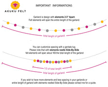 Load image into Gallery viewer, Pom Pom Garland - Easter Garland. Spring Garland. Pom Poms Garland. Felt Balls Garland. Felt Pompom Garland