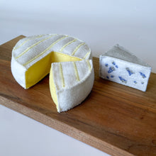 Load image into Gallery viewer, Felt Cheese Set. Felt Gorgonzola, Camembert, Brie. Play kitchen food. Role-Playing Toys, Felt Toy For Kid, Montessori Toys, Pretend Play.
