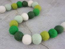 Load image into Gallery viewer, St Patrick Garland. Spring Garland. Pom Poms Garland. Felt Balls Garland. Felt Pompom Garland
