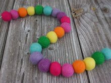 Load image into Gallery viewer, Rainbow Garland. St.Patricks Garland. Felt Pom Poms Garland.Felt Balls Garland. Felt Pompom Garland

