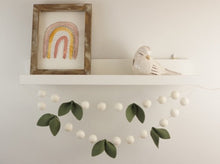 Load image into Gallery viewer, Pom Pom Garland - Greenery Garland. Leaf Garland. Pompom Garland. Felt Ball Garland
