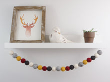 Load image into Gallery viewer, FALL Garland. FALL Decor. Felt Pom Poms Garland. Felt Balls Garland. Felt Pompom Garland
