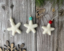 Load image into Gallery viewer, CHRISTMAS ORNAMENTS. Felt Ornaments - Felt Stare. Holiday Ornaments. Ornaments Christmas.
