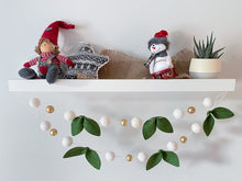 Load image into Gallery viewer, Christmas Felt Garland. Felt Pom Poms Garland.Felt Balls Garland. Felt Pompom Garland
