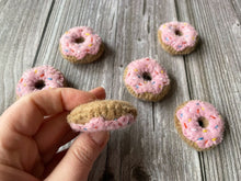 Load image into Gallery viewer, Felt Donut. Felted Donut. Felt Food. Wool Felt Donut. Donut Decor.  Felt Shape
