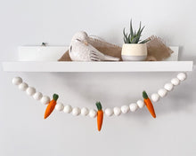 Load image into Gallery viewer, Easter Garland. Spring Garland. Carrot Garland. Pom Poms Garland. Felt Balls Garland. Felt Pompom Garland

